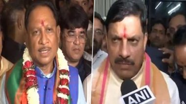Swearing-In Ceremony: CM Designates Mohan Yadav and Vishnu Deo Sai To Take Oath As New Chief Ministers of Madhya Pradesh and Chhattisgarh Today