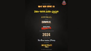 'Mast Mein Rehne Ka', lekin 'Zara Hatke Zara Bachke': Delhi Police Rings In New Year With Bollywood Caution