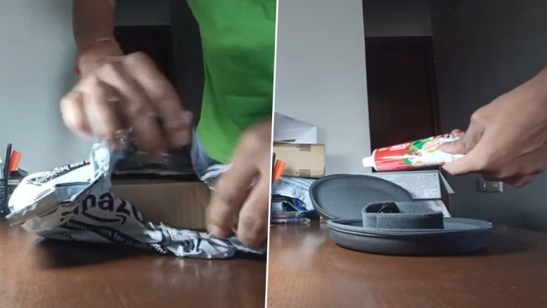 Man Orders Headphones Worth Rs 20,000 Online, Receives Toothpaste Instead; Amazon Responds After Unboxing Video Goes Viral