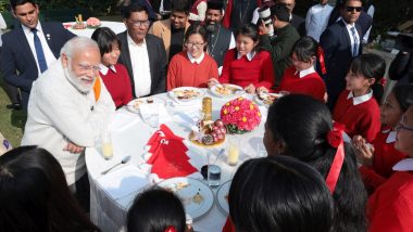 Christmas 2023: PM Narendra Modi Shares Glimpses of Celebration With Christian Community at His Residence in Delhi (See Pics)