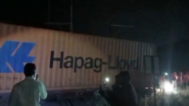 Goods Train Derailment in Maharashtra: Seven Wagons of Freight Train Derail Near Kasara; Many Trains From Mumbai Diverted (Watch Video)