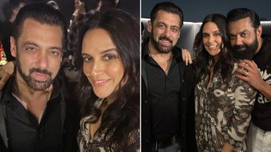 Salman Khan Birthday: Neha Dhupia Shares Photos From the Intimate Bash, Poses With Bobby Deol and Others (View Pics)