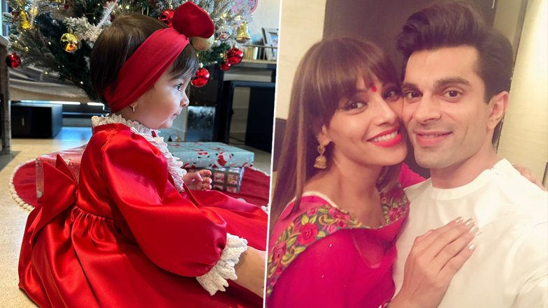 Christmas 2023: Bipasha Basu and Karan Singh Grover's Daughter Devi Looks the Cutest in Red Outfit for XMas Celebration (View Pic)