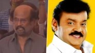 Rajinikanth Offers Heartfelt Tribute to DMDK Chief and Actor Vijayakanth (Watch Video)