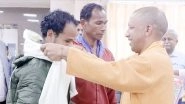 India News | CM Yogi Adityanath Meets Eight Workers Hailing from UP Rescued from Silkyara Tunnel