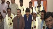 India News | Delhi: Manoj Tiwari, Virendra Sachdeva Felicitate 6 Rat Miners for Contributing to Resuce of Trapped Workers