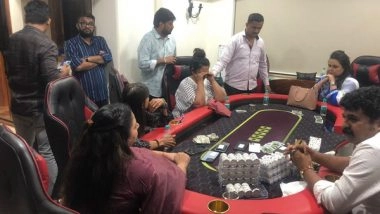 India News | Mumbai Police Bust Illegal Gambling Den in Khar; 45 Held, Rs 34 Lakh Seized