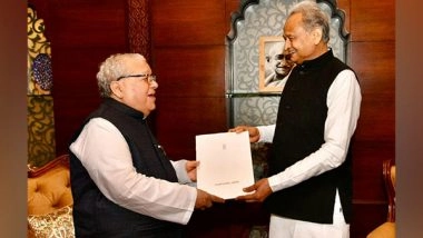 India News | Rajasthan CM Gehlot Hands over Resignation Letter to Governor
