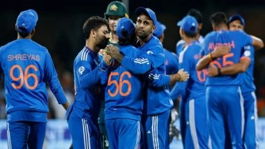 Sports News | Mukesh, Arshdeep Shine as India Beat Australia in 5th T20I by 6 Runs, Win Series 4-1