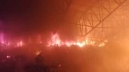 India News | Massive Fire Engulfs Charisma Supermarket in Andhra's Palnadu