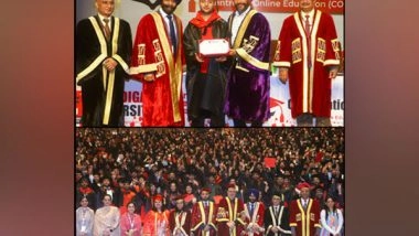 Business News | Chandigarh University Holds 1st Annual Convocation of Students of Online Programs; 950 Students in UG & PG Courses Were Awarded with Degrees