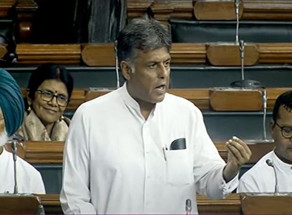 India News | Manish Tewari Gives Adjournment Notice in Lok Sabha to Discuss Death Penalty to Former Indian Navy Personnel in Qatar