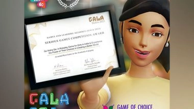 Business News | Go Nisha Go Wins 'Best Serious Game' at the Gala2023 Serious Games Competition