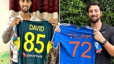 Sports News | Tilak Varma, Tim David Swapped Jerseys at End of India Vs Australia T20I Series