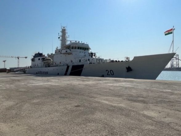World News | Indian Coast Guard Ship Sajag Makes Port Call in Saudi Arabia - Vimarsana News