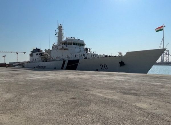 World News | Indian Coast Guard Ship Sajag Makes Port Call in Saudi Arabia
