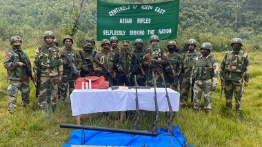 India News | Manipur: Weapons, War-like Stores Recovered by Security Forces in Churachandpur