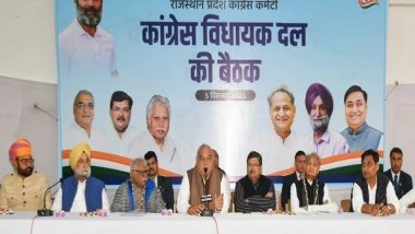 India News | Rajasthan Congress Observers Meet Kharge, Brief Him on Legislature Party Meeting