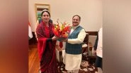 India News | BJP MLA Diya Kumari Meets JP Nadda in Delhi