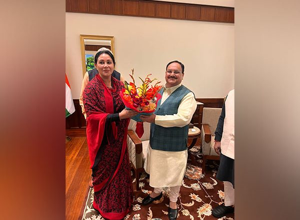 India News | BJP MLA Diya Kumari Meets JP Nadda in Delhi