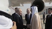 Russian President Vladimir Putin Arrives in Abu Dhabi To Hold Discussions With His UAE Counterpart Sheikh Mohamed Bin Zayed Al Nahyan