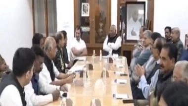 India News | INDIA Block Parties Hold Parliamentary Strategy Meeting at Kharge's Residence; Trinamool Congress, Shiv Sena (UBT) Not Present