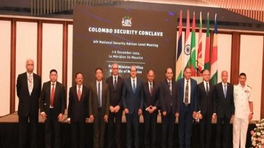 World News | India, Mauritius, Sri Lanka Participates in 6th NSA-level Meeting of Colombo Security Conclave