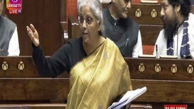 Business News | Manufacturing Sector Significantly Contributing to Economy, India's Q2 Growth Highest in World: Sitharaman in Rajya Sabha