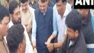 India News | Maharashtra CM Shinde, Devendra Fadnavis Inspects Paddy Crop Damaged Due to Unseasonal Rain in Nagpur