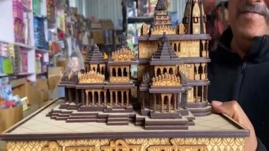India News | Ayodhya: Ram Temple Replicas Fetch Eyeballs as Consecration Date Draws Near