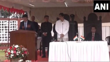 India News | ZPM Cabinet Sworn in Mizoram at Raj Bhavan Complex