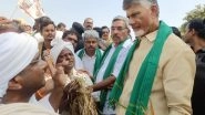 India News | Chandrababu Naidu Visits Waterlogged Areas in Andhra's Bapatla, Expresses Concern over Post-cyclone Effects