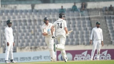 Sports News | Phillips, Santner's Unbeaten Stand Propels New Zealand to Victory Against Bangladesh, Ends Test Series on Level Terms