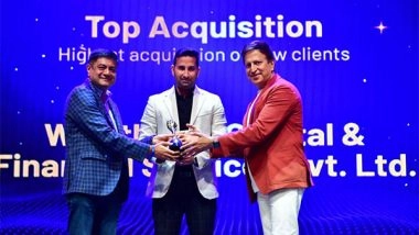 Business News | Top Achiever in Cash Segment and CEO Award for Acquisition: Wealthonic Capital Shines at Prestigious Financial Event