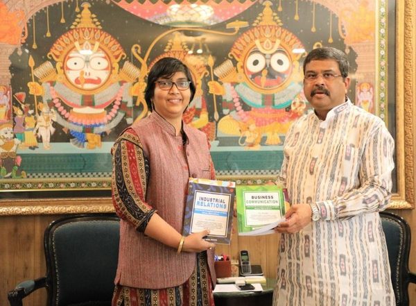 Business News | Union Minister of Education and Skill Development, Dharmendra Pradhan, Releases Four Management Textbooks Authored by Prof Nayantara Padhi