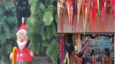 Entertainment News | People Go Decor Shopping Ahead of Christmas in Puducherry