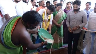 India News | Jyotiraditya Scindia Lays Foundation Stone of New Terminal Building at Rajahmundry Airport