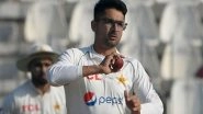 Sports News | Abrar Ahmed Ruled out of 1st Test Against Australia, Sajid Khan Approved to Join Pakistan Team