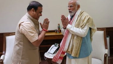 India News | Assam CM Meets PM Modi; Invites to Lay Foundation Stone of Few Projects in State