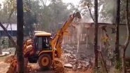 India News | Forest Department Demolishes Houses During Eviction Drive in Assam