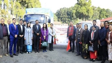 India News | 20 Tonnes of Khasi Mandarin Oranges Flagged off from Meghalaya for Dubai