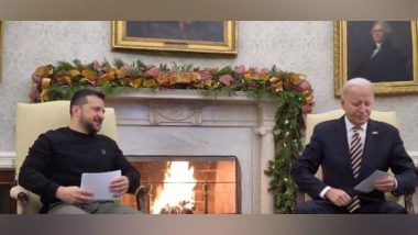 World News | Biden, Zelenskyy Discuss Ukraine's Self-defence Against Russia Amid War