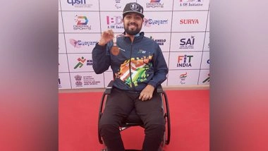 Sports News | Khelo India Para Games: Pranav Soorma Betters Para Asian Games Mark, Secures Gold in Club Throw