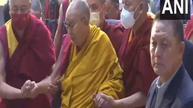 World News | Dalai Lama Arrives at Siliguri's Sed-Gyued Monastery to Deliver Teachings to His Devotees