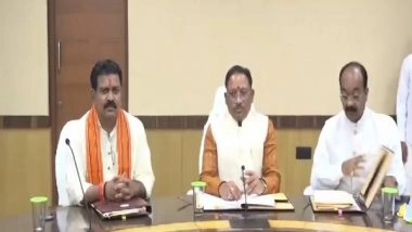 India News | Chhattisgarh's New Chief Minister Vishnu Deo Sai Holds First Cabinet Meeting