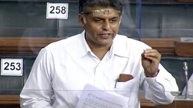 India News | Congress MP Manish Tewari Gives Adjournment Motion Notice in Lok Sabha Seeking Discussion on Parliament Security Breach Incident