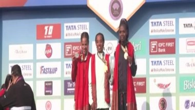 Sports News | Daniel Simiu Ebenyo, Sutume Asefa Kebede Win in Men's and Women's 25K 2023 Marathon in Kolkata