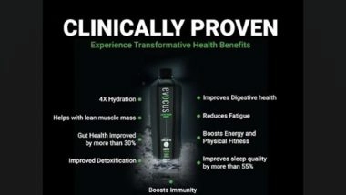 Business News | Benefits of Evocus Black Alkaline Water Are Now Clinically Proven