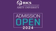 Business News | RICS School of Built Environment Releases Admission Forms for Session 2024