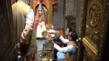 India News | MP: Shivraj Singh Chouhan Offers Prayers at Narmada Udgam Temple in Amarkantak